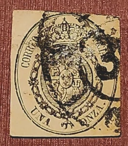 Lot #15b. SPAIN Correo 1854 Used - Picture 1 of 2