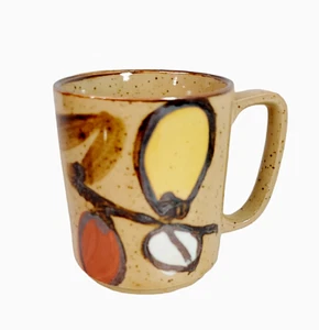 Speckled Stoneware Fruit Coffee Cup Mug Vintage - Otagiri? - Picture 1 of 7