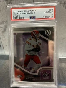 Panini Elements Football Patrick Mahomes Xenon 2021/54 SP PSA 10 Pop 2 Chiefs - Imagen 1 de 3