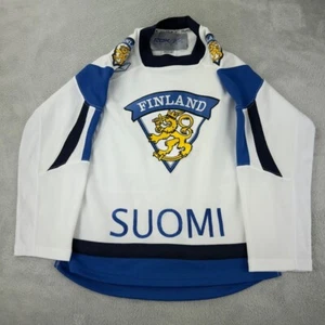 Reebok Finland National Team Suomi Hockey Jersey Jr Size 140 - Picture 1 of 13