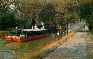 Postkarte Kahnfahrt Delaware Kanal Bucks County unbesendet - Bild 1 von 2