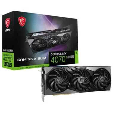 MSI RTX 4070Ti SUPER 16G GAMING X SLIM GDDR6X Graphics card - Image 1 of 4