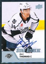 Akil Thomas 2020-21 Upper Deck AHL Star Rookie Autograph Auto #175