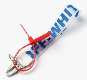 Clear Off White keychain Inspired lanyard Heavy Duty Industrial Lanyard 10.5 - Picture 1 of 12