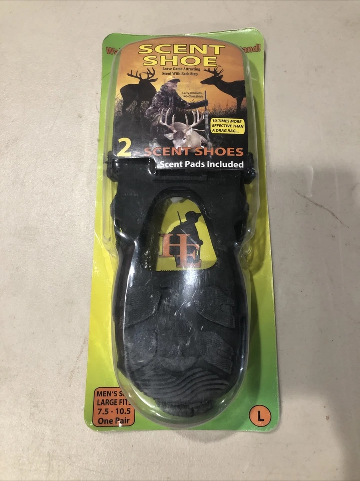 New SCENT SHOES Men's Size L Fits Shoe 7.5-10.5 Deer Hunting Attractant  - Image 1 of 2