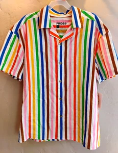 Men's Pride stripe  Polo Shirt size XS - Picture 1 of 4