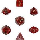 Polyhedral RPG Sets Swirled Vortex: Burgundy/Gold (7)