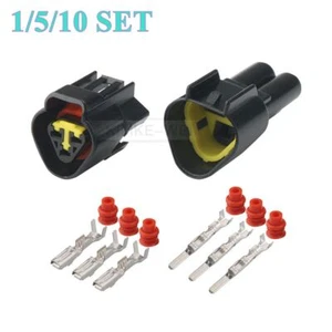 Kit de enchufe conector de cable eléctrico impermeable automático macho hembra Furukawa de 3 pines - Imagen 1 de 3