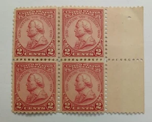 U.S - SCOTT #689 - BLOCK OF 4 STAMPS - 2 CENTS - HISTORICAL FIGURES- MH - - Picture 1 of 1