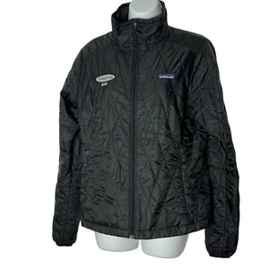 Patagonia Women’s Jacket Size Medium Black Quilted Primaloft Lightweight Puffer - Picture 1 of 16