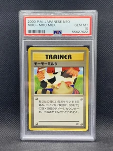 Pokemon Japanese Card Neo Genesis Moo Moo Milk Banned PSA 10 Gem Mint - Picture 1 of 2