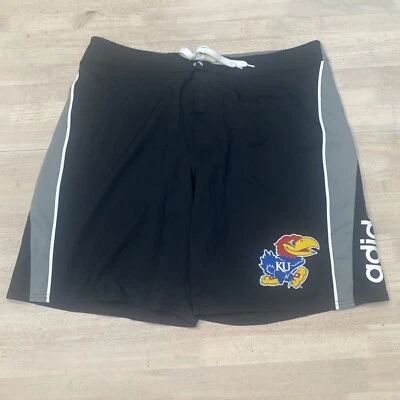 Pantalones cortos Adidas de la Universidad de Kansas Jayhawks para hombre talla 40 Foto 1 de 4