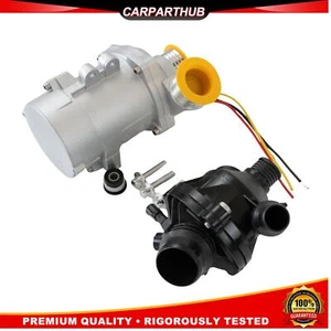 Electric Water Pump W/Thermostat & Bolt For BMW 128i 325i 328i 330i 525i X3 X5 - Foto 1 di 12