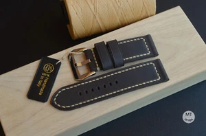26 mm Cinturino artigianale Pam Italy MTstraps Handmade PULL-UP Vintage Leather - Picture 1 of 18