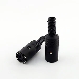 5pcs 7 PIN DIN Female Jack Cable Connector 7 Pin With Plastic Handle - Picture 1 of 7