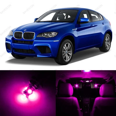 21 x Paquete de luces interiores LED rosas sin errores para BMW X6 2008-2014 + HERRAMIENTA Foto 1 de 4