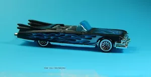 2002 Hot Wheels Loose 59 Cadillac Eldorado Black w Blue Silver Flames Brand New - Picture 1 of 1