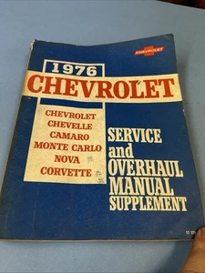 1976 Chevrolet Passenger Car Service & Overhaul Manual Supplement ST-329-76 - Bild 1 von 15