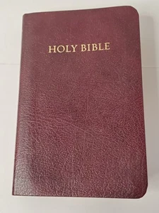 KJV Holy Bible Red Letter Edition Bonded Leather Light 6.5in Sized Gold Edges - Picture 1 of 8