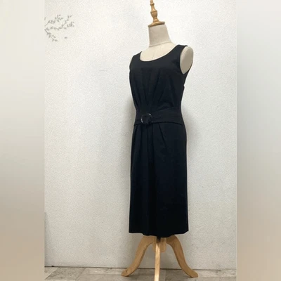 Vestido midi Fendi vintage negro con cinturón talla IT 40 US 4 USADO EN EXCELENTE ESTADO Foto 1 de 4
