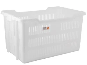 Cesta Contenedor Perforado Apilable 75x50 Blanco Giganplast - Imagen 1 de 3