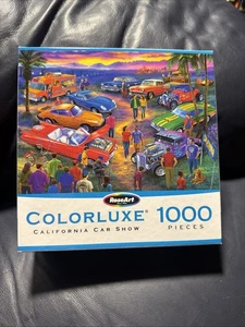 Rompecabezas Colorlux California Car Show 1000 piezas arte rosa completo - Imagen 1 de 6