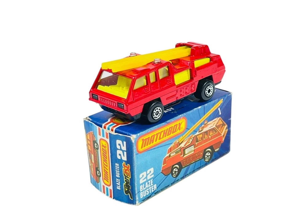 Matchbox Bulgaria Superfast MB22 Blaze Buster Fire Truck w/K Box - Image 1 of 4