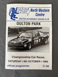 Race Programme 8 October 1994  Oulton Park Saloons Formula Ford  Sports A5 - Picture 1 of 1