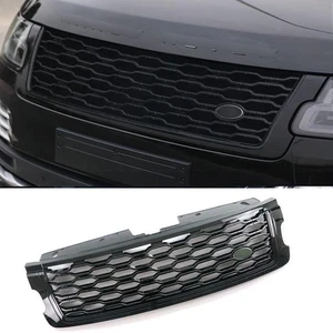 Front Grille Bumper Mesh Grill Fit For LR Range Rover Vogue L405 2018-2022 Black - Foto 1 di 1