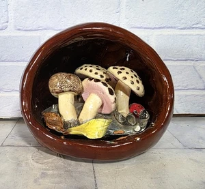 Parche de cerámica para setas adorno Wychwood hecho a mano vintage - Imagen 1 de 9