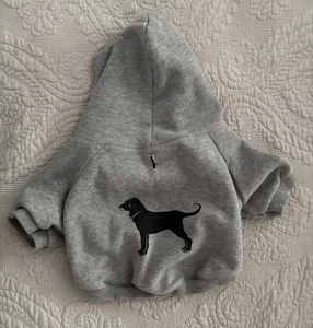 The Black Dog Gray Sweatshirt for Small Dog - Picture 1 of 2