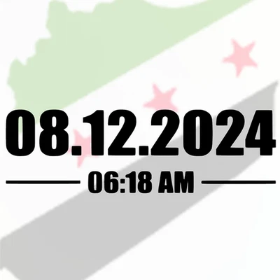 OURFALI 1x Autoaufkleber Syrien Freie 8.12.2024 Fenster JDM Stylin 29x9cm Sticker JDM