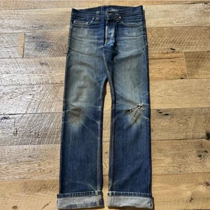 Imperial Brand Selvedge Raw Denim Shashiko Repair Gr. 32 RRL Style passt 34 - Bild 1 von 8