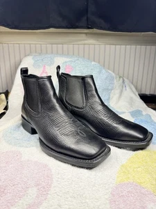 Ariat Men's Black Booker Ultra Ankle Boots 10031453 Size 9D - Picture 1 of 9