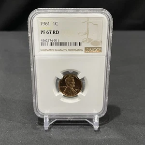 1961 Proof Lincoln Cent certified PF 67 RD by NGC!  - Picture 1 of 2