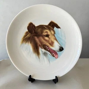 Vintage COLLIE Plate 7.5" by Schumann Arzberg of Bavaria & Imported by E & R - Picture 1 of 10