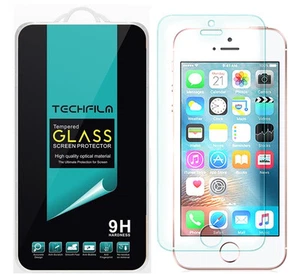 TechFilm Tempered Glass Screen Protector for Apple iPhone SE 1st Gen/ 5S / 5C /5 - Picture 1 of 1