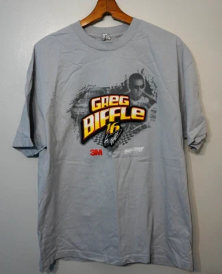Camiseta De Colección Nascar Greg Biffle XL Gris Manga Corta Foto 1 de 2