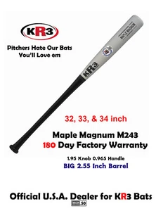 KR3 C243 32in NEW Maple Magnum All Composite Wood Baseball Bat 180 day warranty - Picture 1 of 5