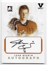 07/08 ITG O CANADA 'FINAL VAULT' AUTOGRAPH John Negrin #AJNE