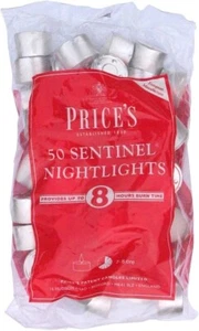 Prices Patent Candles Sentinel 50 Nightlights 8 Hour Tealights Multipacks - Picture 1 of 3