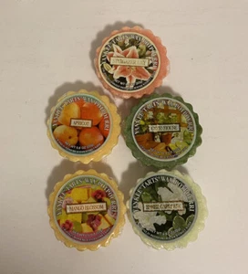 Yankee Candle Wax Melts Tarts Potpourri Lot of 5 Fruit Apricot Mango Assorted - Picture 1 of 6
