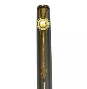 RARE Apple Computer Collectable Parker Insignia Gold Silver Toned Ballpoint Pen - Picture 1 of 13