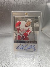 2021 22 UD Premier Signatures NICKLAS LIDSTROM Signed Auto Red Wings SP 25/ 35