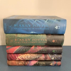 Lot of 5 ~ Hardcover Books ~ Book Club Editions ~ J. K. Rowling ~ HARRY POTTER - Picture 1 of 16