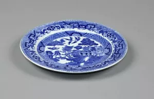 One Vintage W Ridgway England Blue Willow, 6 3/4" Small Desert, Bread Plate - Picture 1 of 6