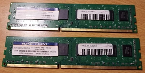 16GB (2x8) Super Talent W1600UB8GH DDR3 1600mhz DIMM desktop Memory FREE Ship - Picture 1 of 3