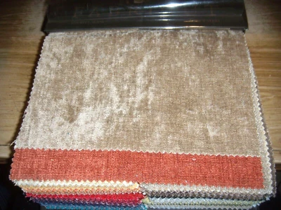 FABRIC 92 PCS SAMPLE BOOKS SOLIDS 100% POLYESTER 90= 9' X 5"  1=9X10, 1=8X10 - Image 1 of 4