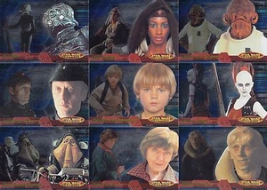 Star Wars Evolution 2001 Topps Complete Foil Base Card Set of 90 + 3 Checklists - Picture 1 of 3
