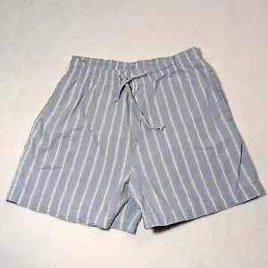 Separate Issue pantaloncino donna M blu righe elastico in vita gamba 5" vita alta - Foto 1 di 8